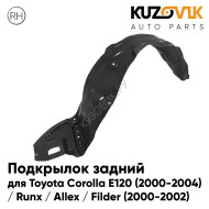 Подкрылок передний правый Toyota Corolla E120 (2000-2004) / Runx / Allex / Filder (2000-2002) KUZOVIK